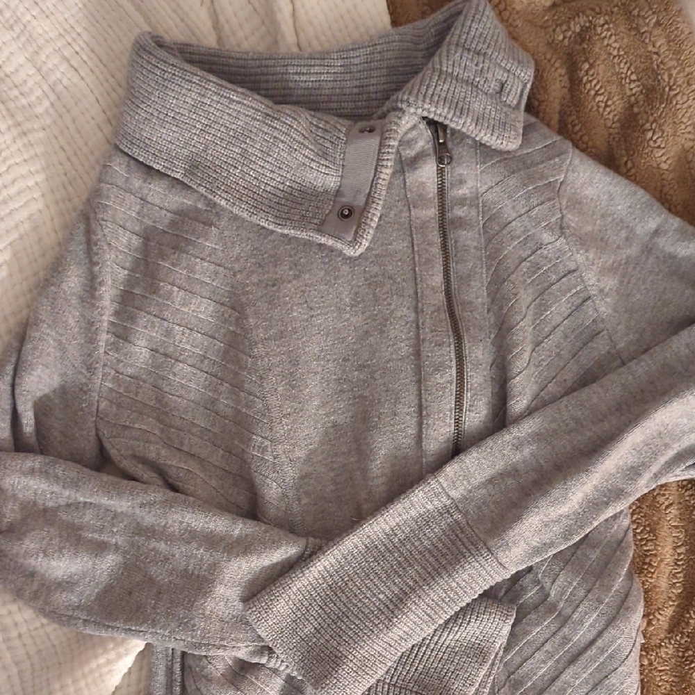 ATHLETA Grey Zip-Up